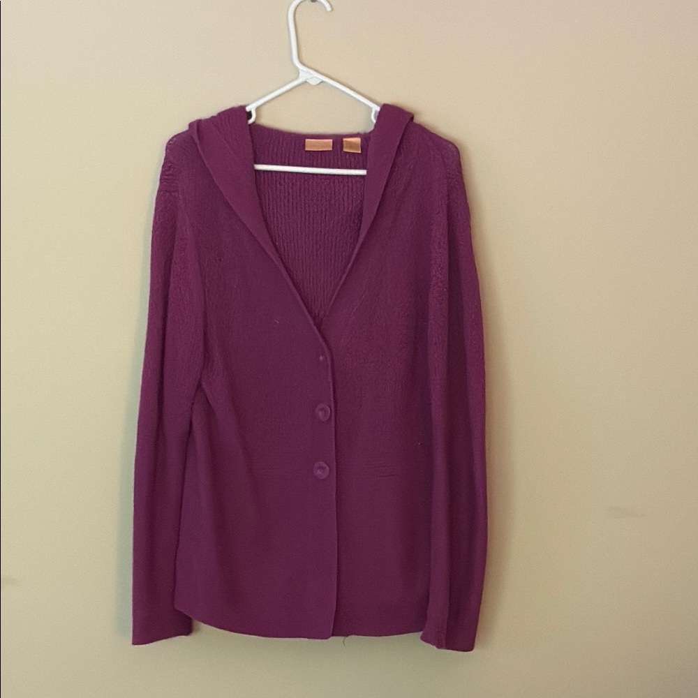 Northcrest Plum Cotton Sweater